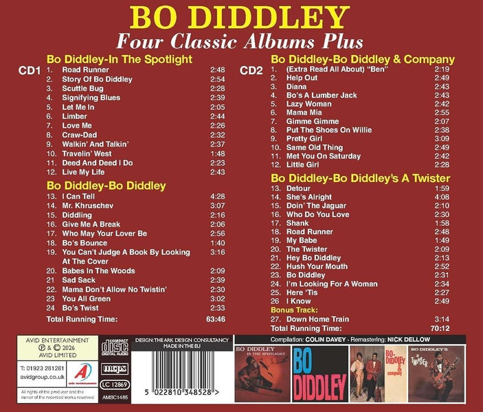 Four Classic Albums Plus : Bo Diddley - Front Cover