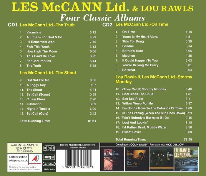 Four Classic Albums - Les McCann Ltd & Lou Rawls - Front Cover