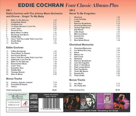 Four Classic Albums Plus - Eddie Cochran - Front Cover