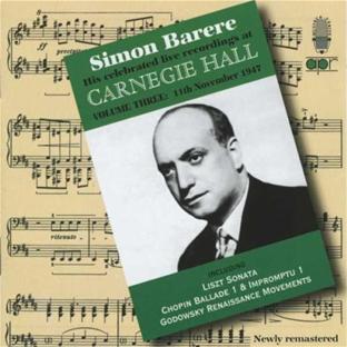 Ses enregistrements célèbres à Carnegie Hall, Volume 3 - Front Cover