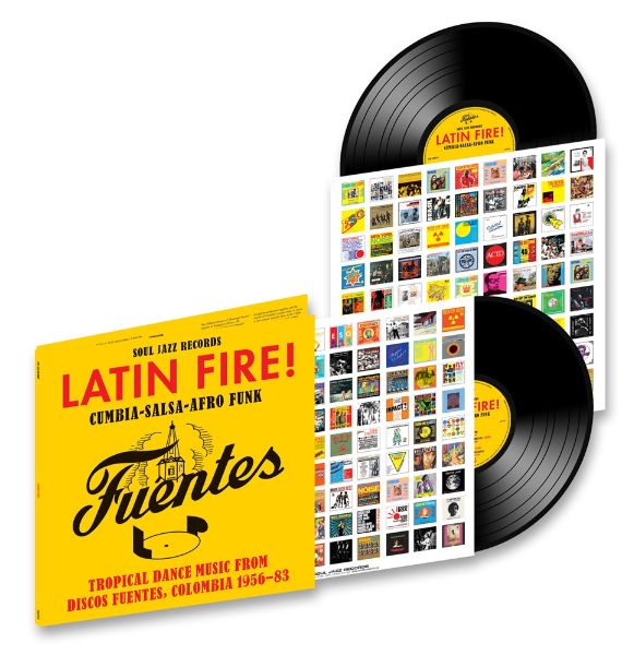 LATIN FIRE! Cumbia–Salsa–Afro-Funk: Tropical Dance Music from Discos Fuentes, Colombia 1956-83 - Front Cover