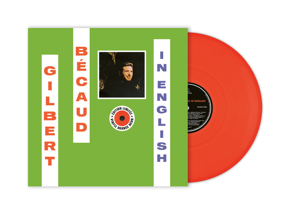 GILBERT BECAUD IN ENGLISH - 1964 (VINYLE ORANGE) - Front Cover