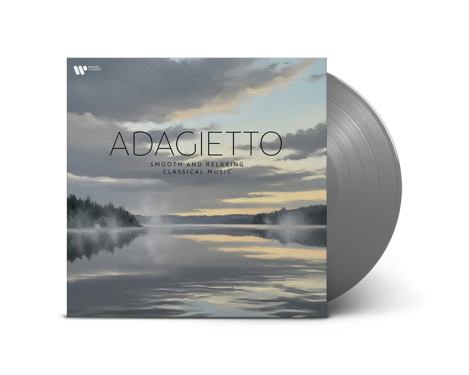 ADAGIETTO: MUSIQUE CLASSIQUE DOUCE ET RELAXANTE LP VINYLE ARGENTÉ - Front Cover