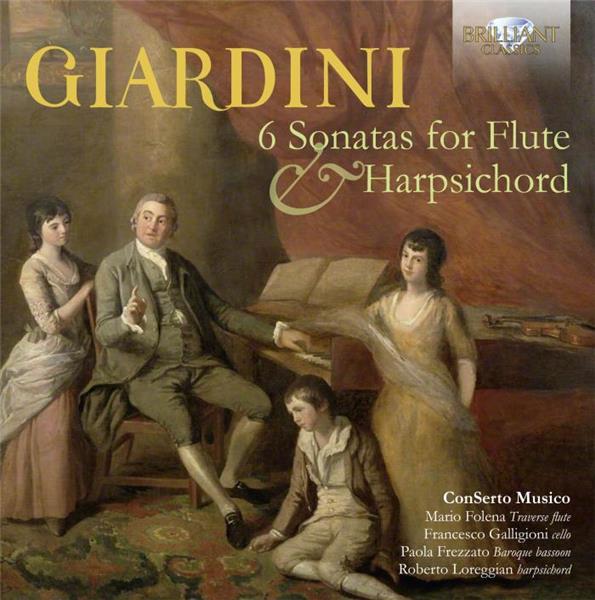 Six sonates pour flûte et clavecin - Front Cover