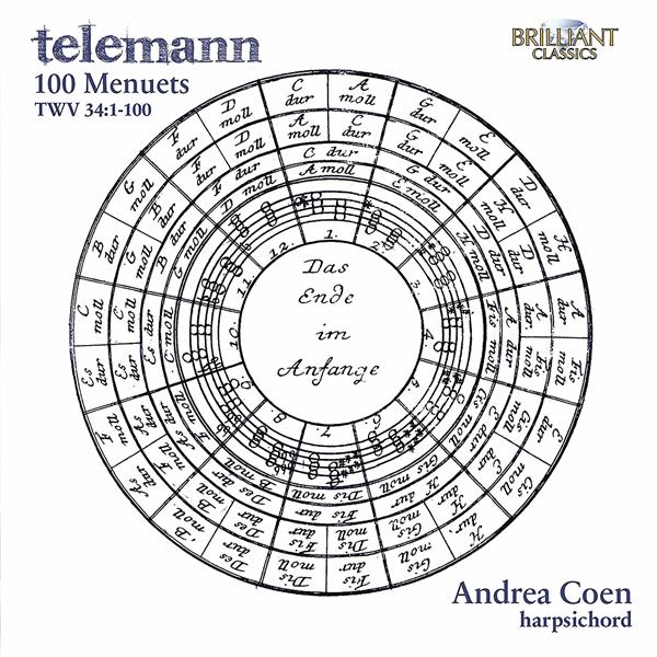 Telemann : Menuets, TWV 34:1-100 - Coen - Front Cover
