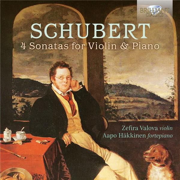 Schubert : 4 Sonates pour violon et piano - Valova, Häkkinen - Front Cover