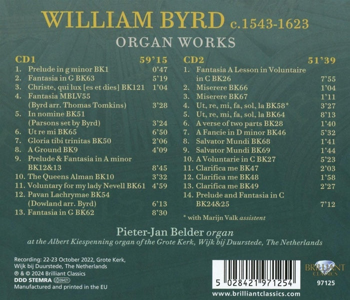 Œuvres pour orgue - Front Cover