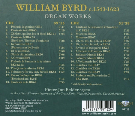Œuvres pour orgue - Front Cover