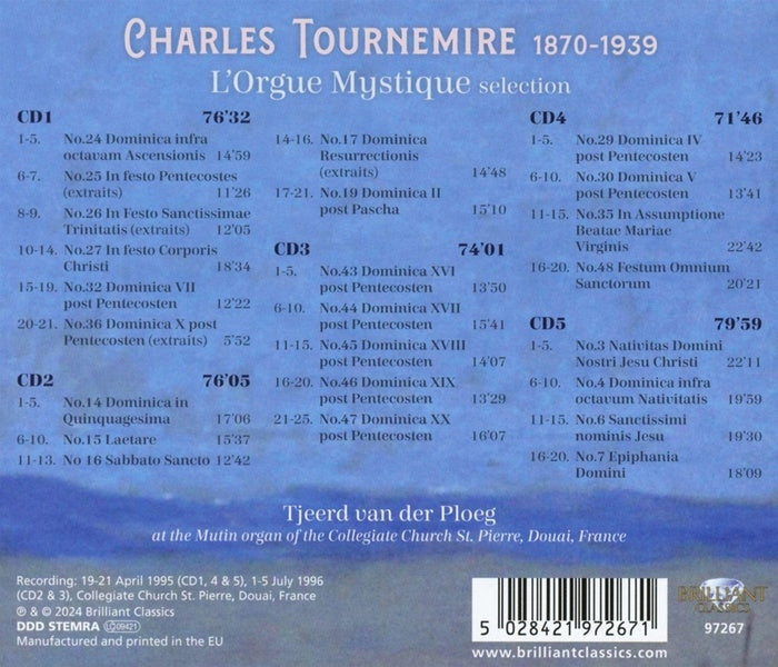 L'Orgue Mystique Sélection - Front Cover