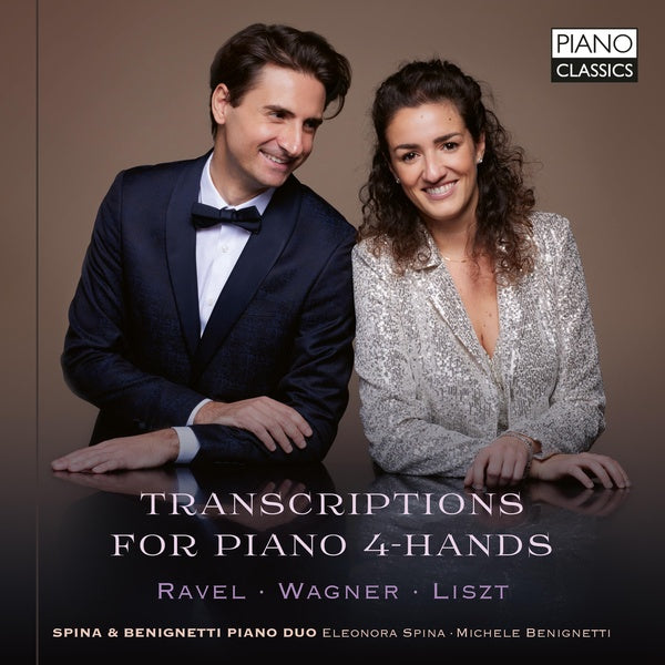 Transcriptions For Piano 4 Hands - Front Cover