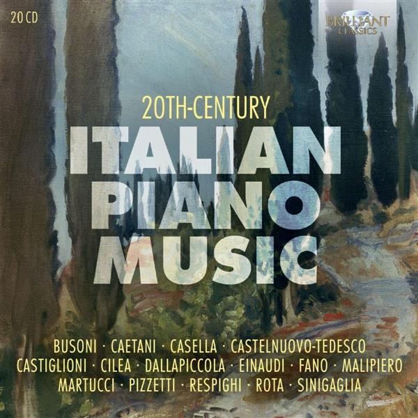 20th Century Italian Piano Music - Front Cover