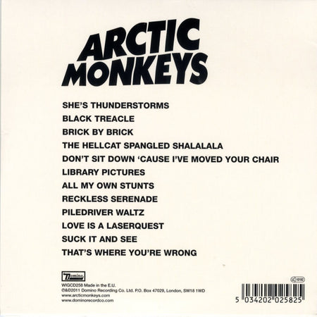 Suck It And See - Back Cover