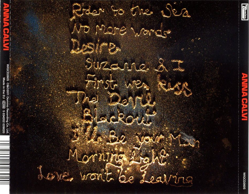 Anna Calvi - Back Cover