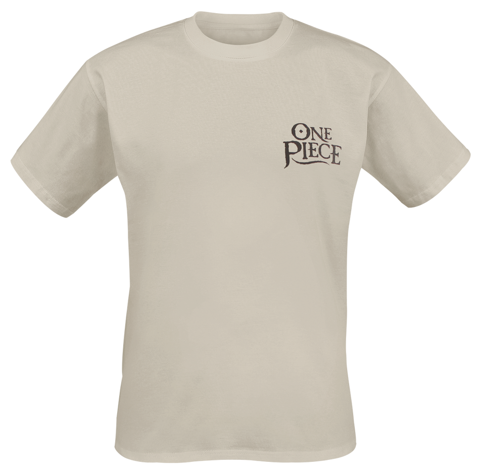 T-Shirt Manches courtes  de One Piece - Wanted - S à XXL - pour Unisexe - sable - One Piece - View 2