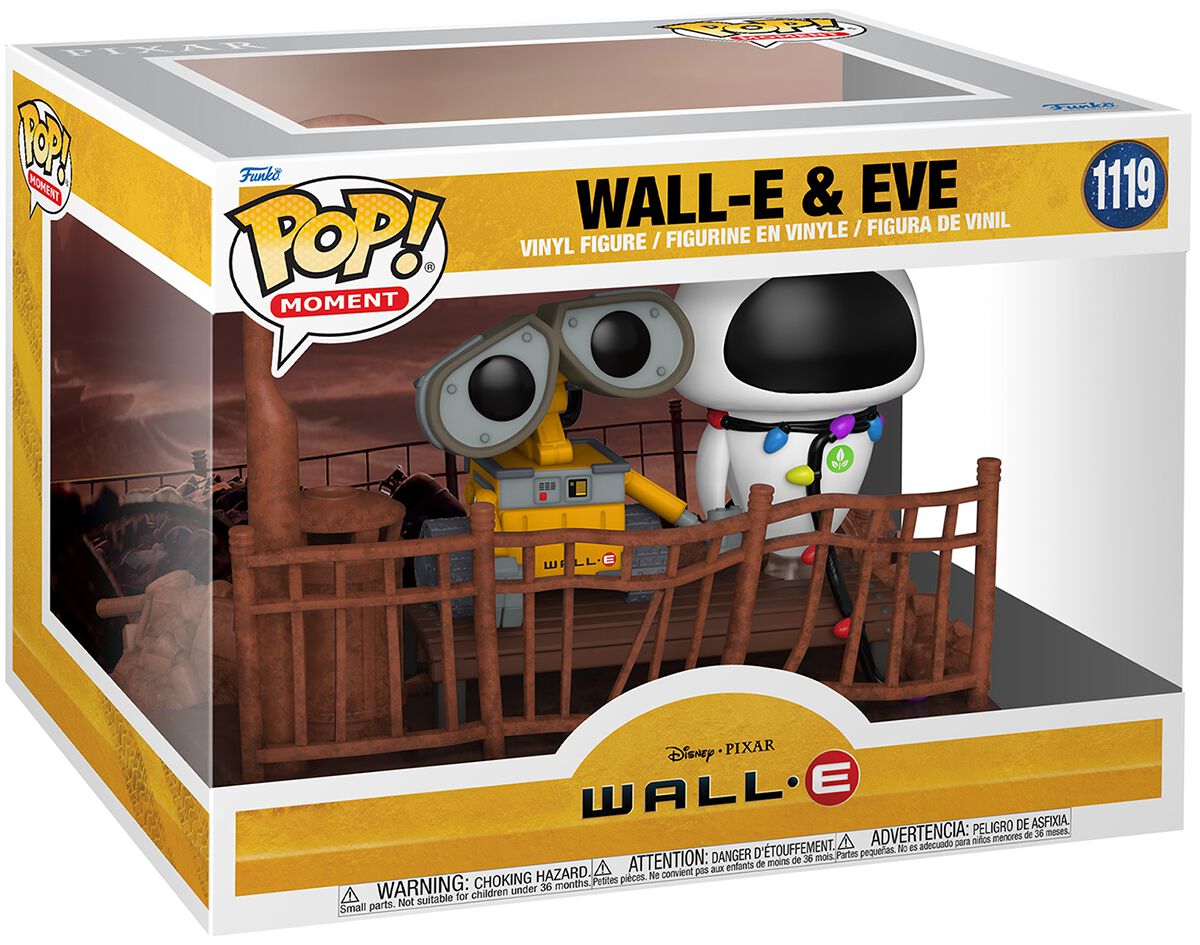 Funko Movie Moments Disney de Wall-E - Wall-E & Eve (Pop! Moment) - Funko Pop! n°1119 - pour Unisexe - Standard - Wall-E