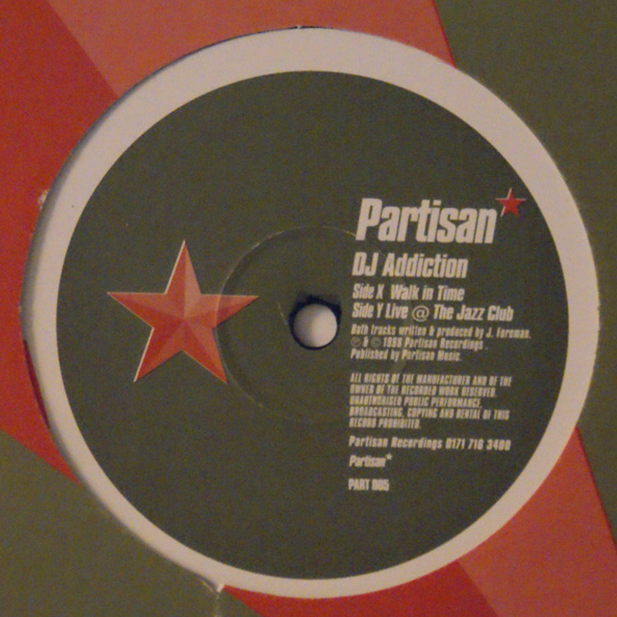 WALK IN TIME/LIVE AT THE JAZZ CLUB - Front Cover