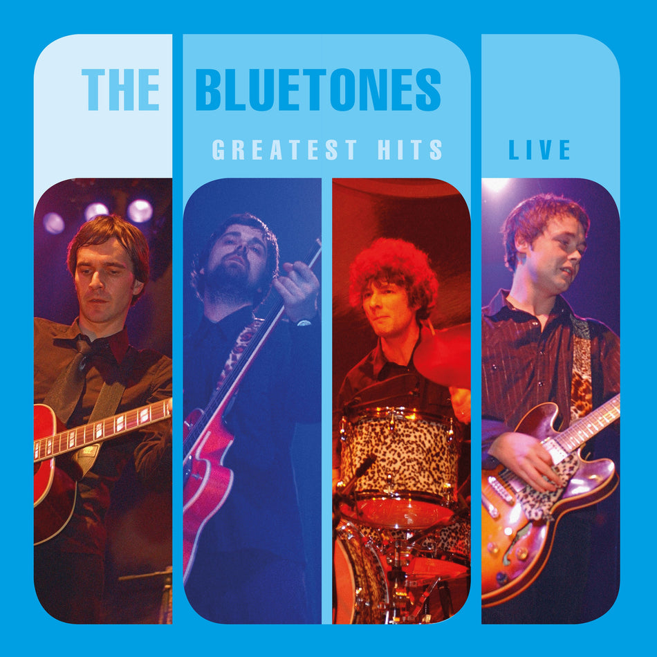 GREATEST HITS/LIVE/VINYLE BLEU - Front Cover
