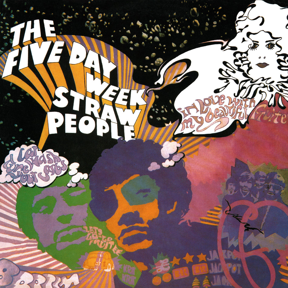 FIVE DAY WEEK STRAW PEOPLE/VINYLE JAUNE - Front Cover