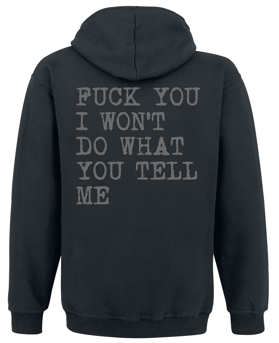 Sweat-shirt à capuche  de Rage Against The Machine - FTBK - S à XXL - pour Homme - noir - Rage Against The Machine - View 2