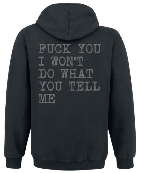 Sweat-shirt à capuche  de Rage Against The Machine - FTBK - S à XXL - pour Homme - noir - Rage Against The Machine - View 2