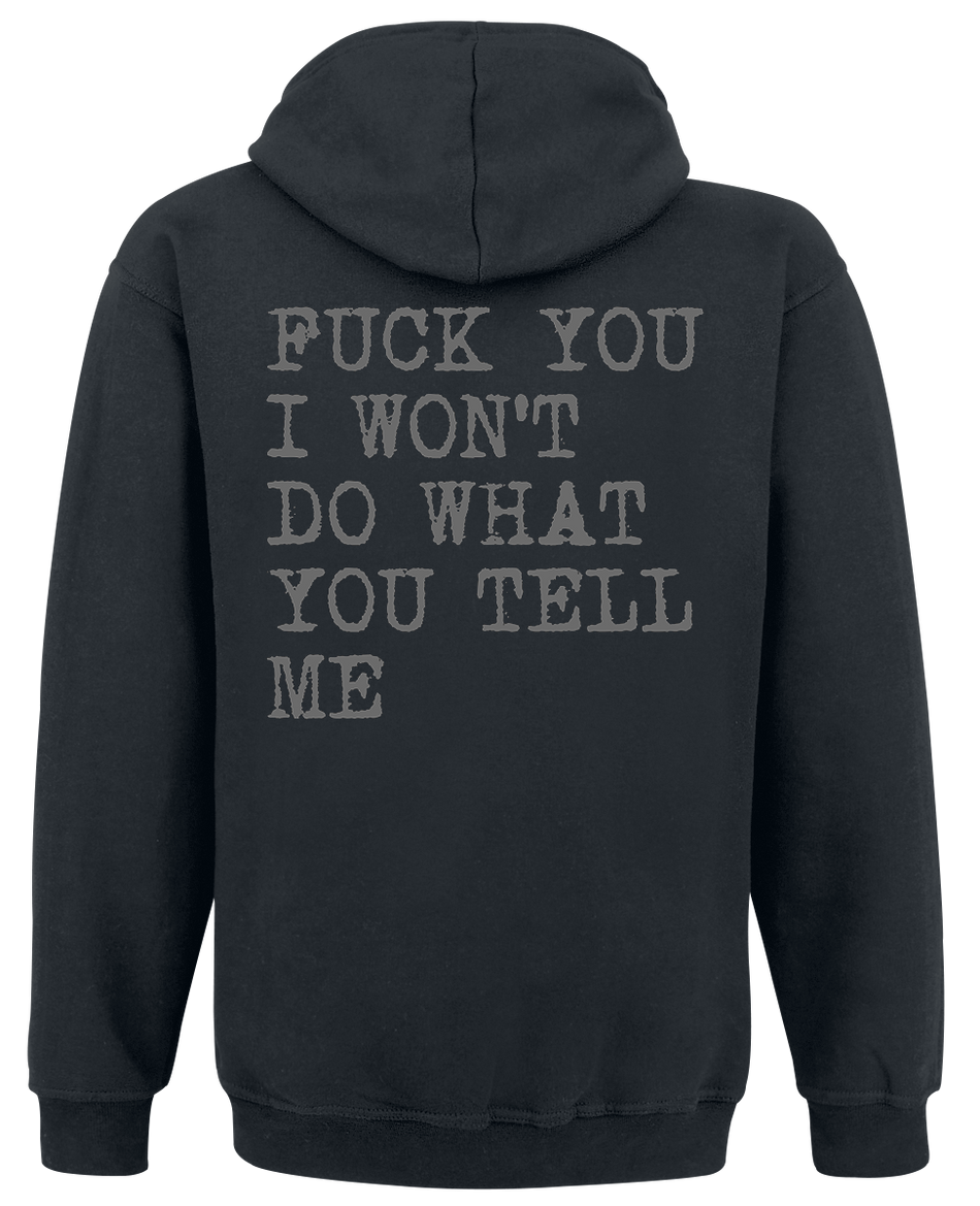 Sweat-shirt à capuche  de Rage Against The Machine - FTBK - S à XXL - pour Homme - noir - Rage Against The Machine - View 2