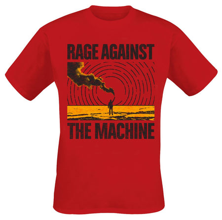 T-Shirt Manches courtes  de Rage Against The Machine - Smoke Signal - S à XXL - pour Homme - rouge - Rage Against The Machine