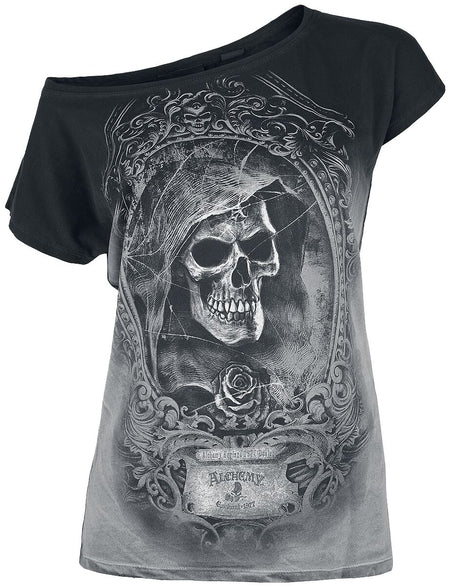 T-Shirt Manches courtes  de Alchemy England - Saint Levantius - S à 4XL - pour Femme - gris - Alchemy England