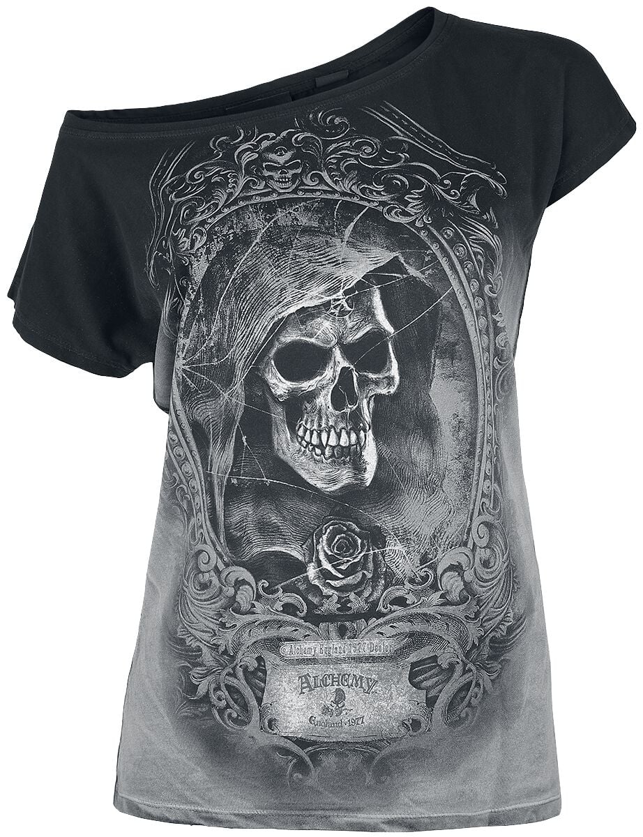 T-Shirt Manches courtes  de Alchemy England - Saint Levantius - S à 4XL - pour Femme - gris - Alchemy England