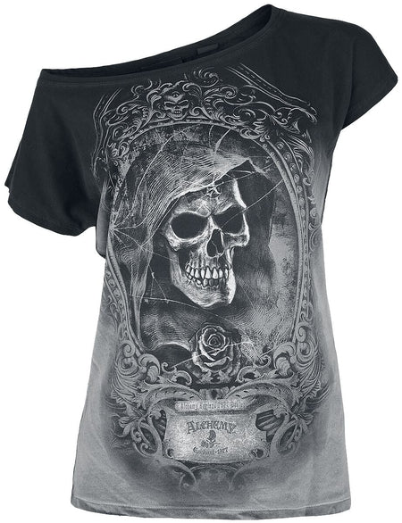 T-Shirt Manches courtes  de Alchemy England - Saint Levantius - S à 4XL - pour Femme - gris - Alchemy England