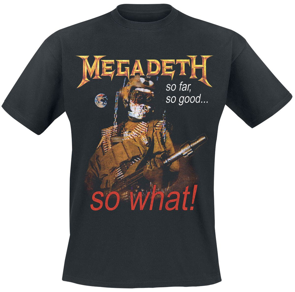 T-Shirt Manches courtes  de Megadeth - So What Vintage Tracklist - S à XXL - pour Homme - noir - Megadeth