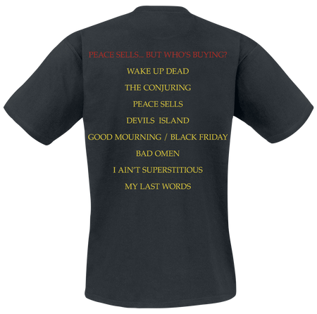 T-Shirt Manches courtes  de Megadeth - Peace Sells... - S à XXL - pour Homme - noir - Megadeth - View 2