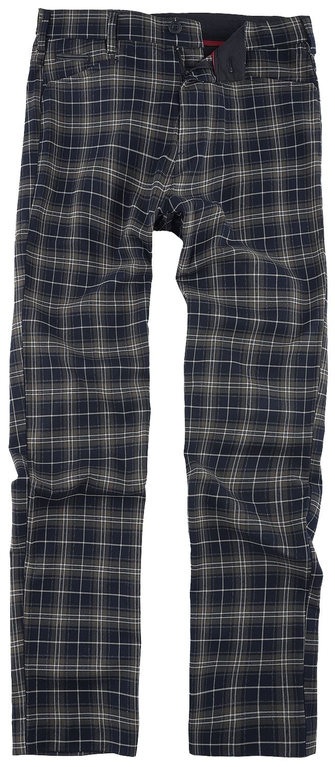 Chino  de Chet Rock - Pantalon Skinny - W30L32 à W38L34 - pour Homme - noir/vert - Chet Rock