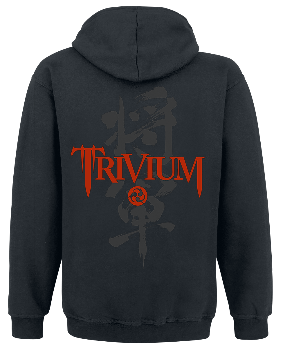 Sweat-shirt à capuche  de Trivium - Shogun Kanji Remix - S à XXL - pour Homme - noir - Trivium - View 2