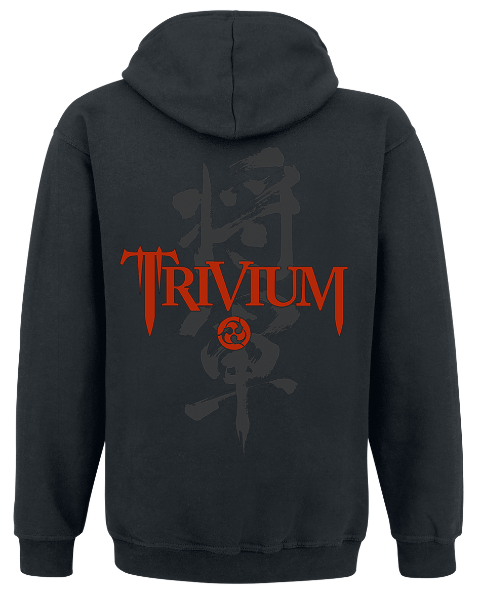 Sweat-shirt à capuche  de Trivium - Shogun Kanji Remix - S à XXL - pour Homme - noir - Trivium - View 2