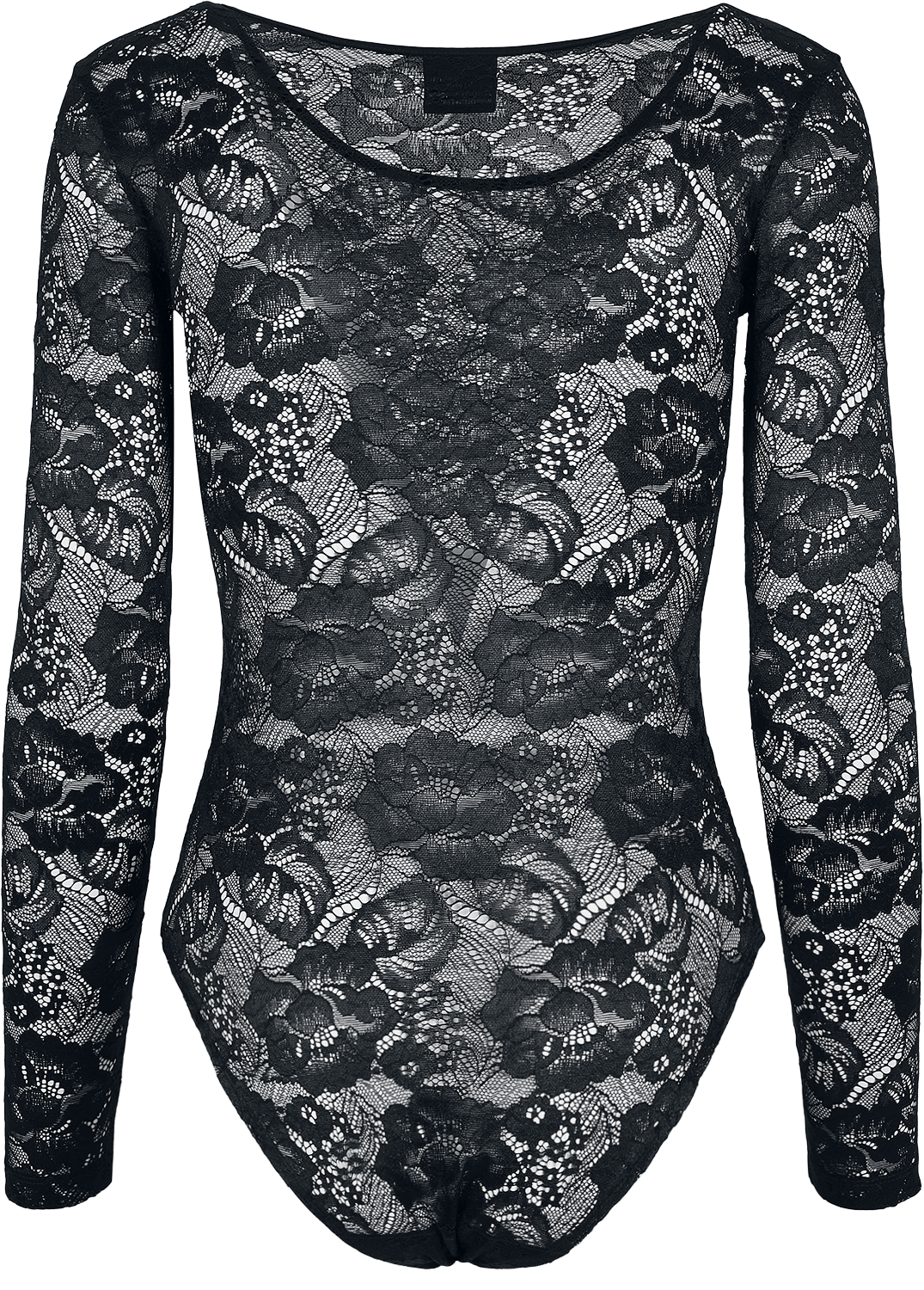 Body  de Urban Classics - Body Manches Longues Dentelle - XS à M - pour Femme - noir - Urban Classics - View 2