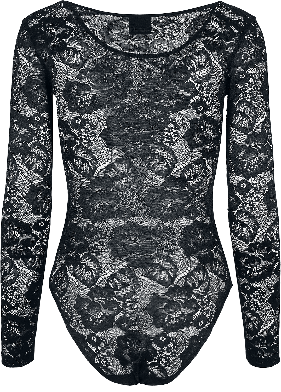 Body  de Urban Classics - Body Manches Longues Dentelle - XS à M - pour Femme - noir - Urban Classics - View 2