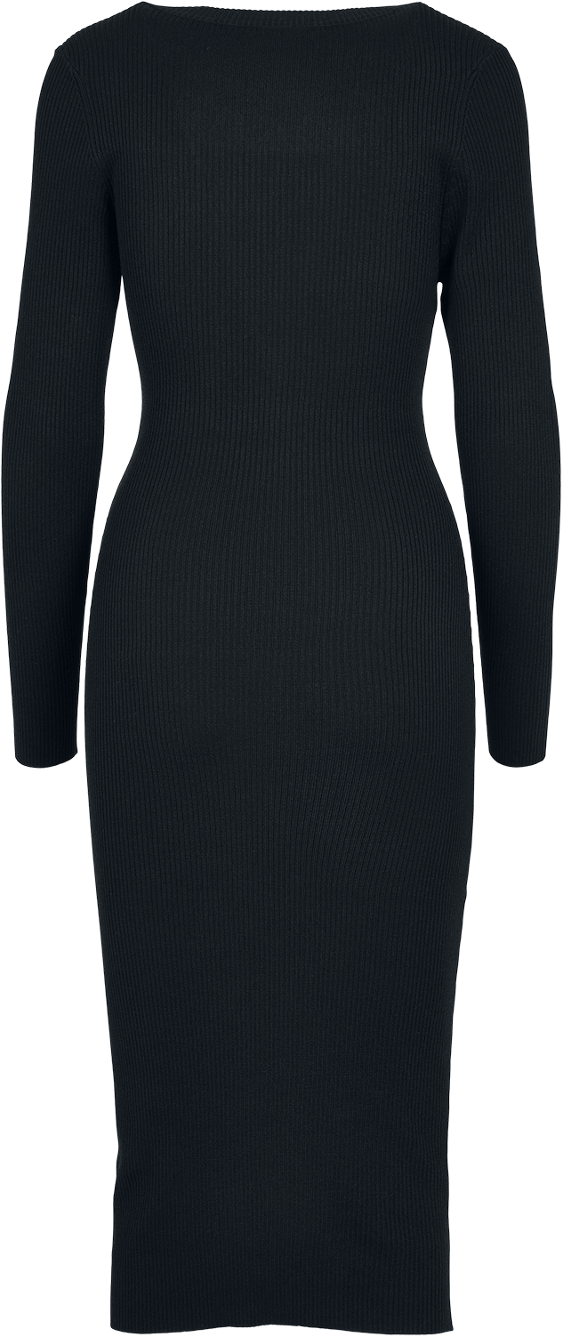 Robe longue  de Urban Classics - Robe Pull Longue - XS à M - pour Femme - noir - Urban Classics - View 2
