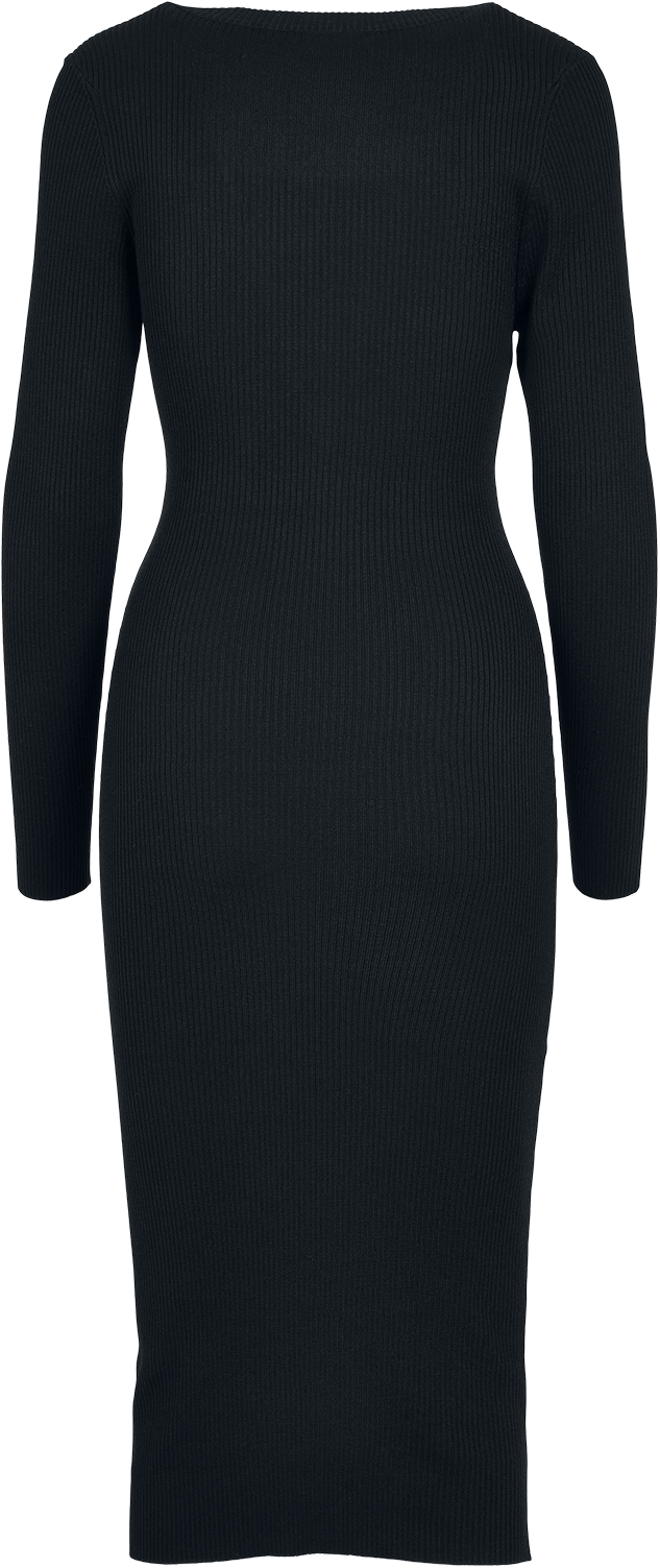 Robe longue  de Urban Classics - Robe Pull Longue - XS à M - pour Femme - noir - Urban Classics - View 2