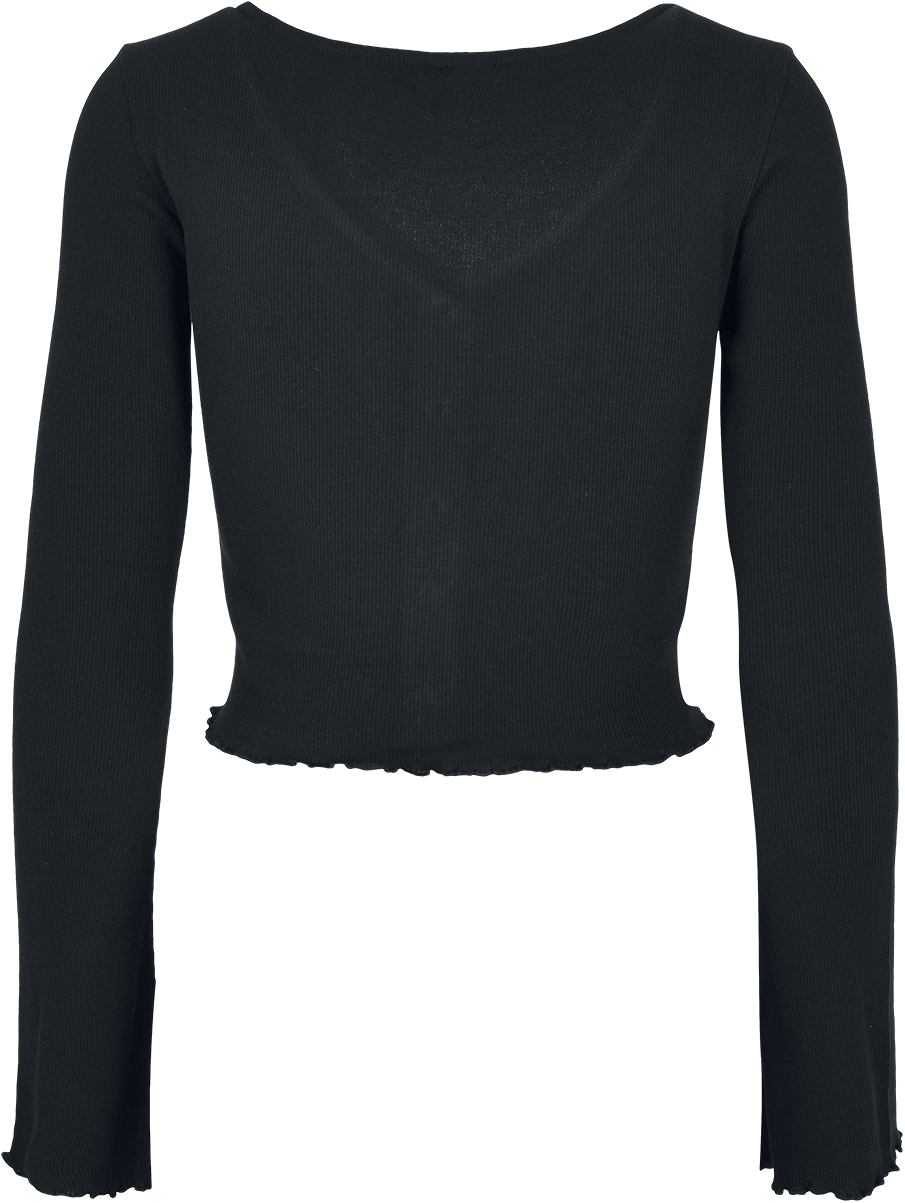 Gilets & Ponchos  de Urban Classics - Gilet Court Côtelé - L à XL - pour Femme - noir - Urban Classics - View 2