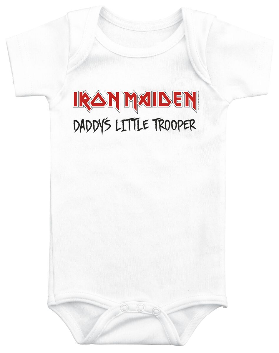 Body  de Iron Maiden - Kids - Little Trooper - 56/62 à 86/92 - pour filles & garçonse - blanc - Iron Maiden