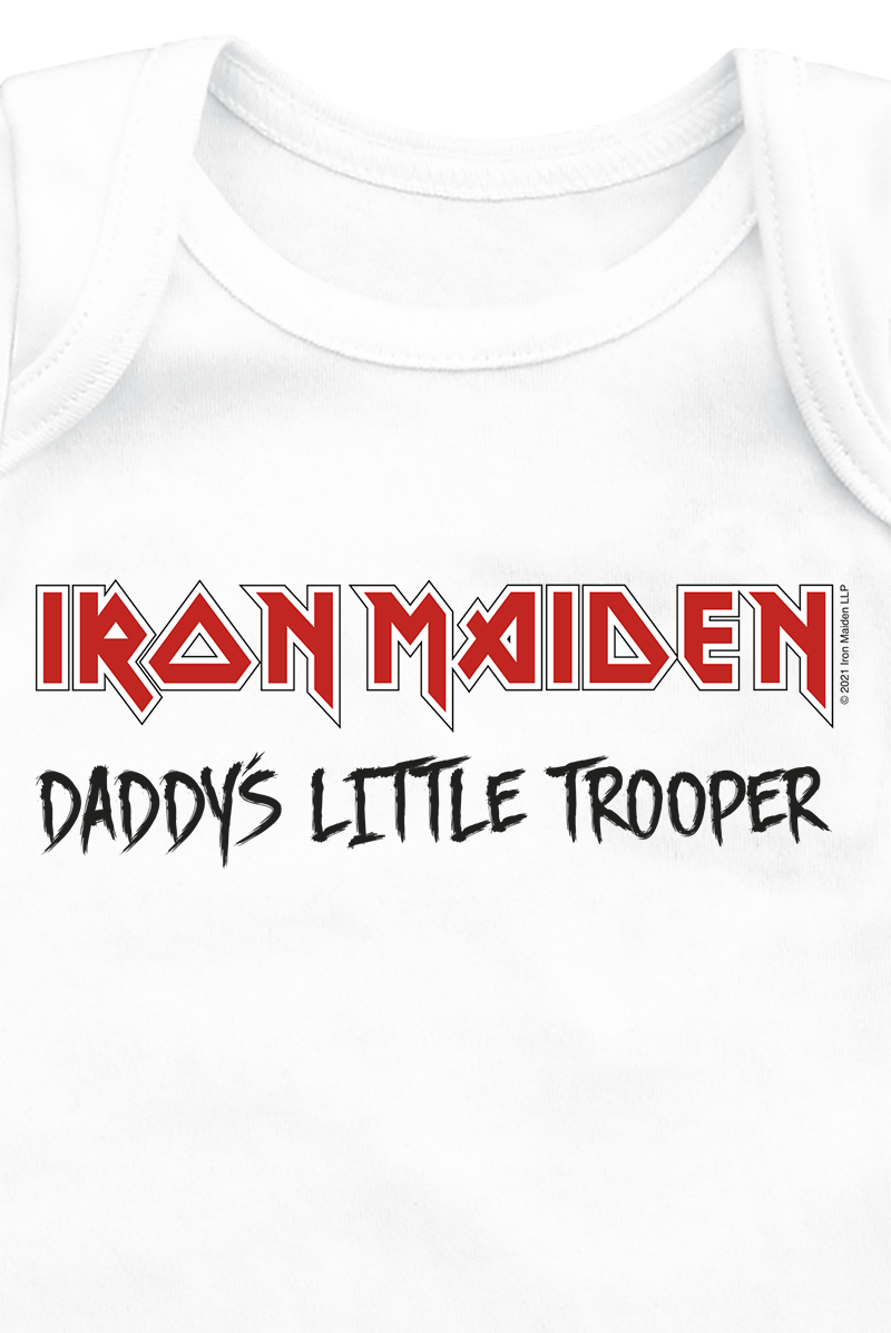 Body  de Iron Maiden - Kids - Little Trooper - 56/62 à 86/92 - pour filles & garçonse - blanc - Iron Maiden - View 2