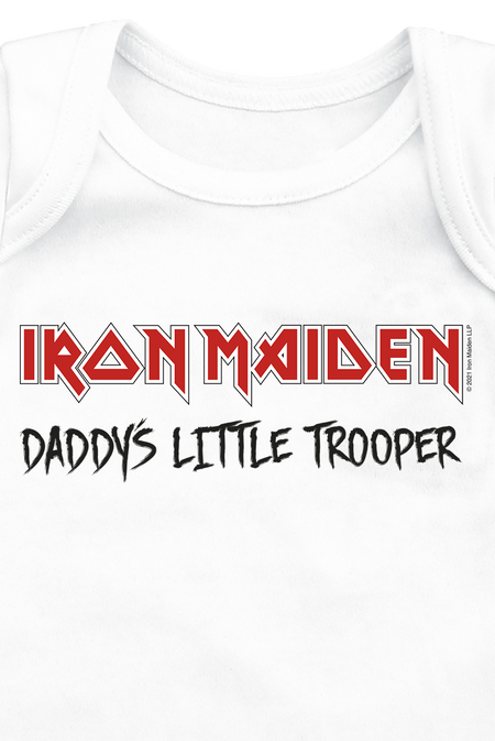 Body  de Iron Maiden - Kids - Little Trooper - 56/62 à 86/92 - pour filles & garçonse - blanc - Iron Maiden - View 2