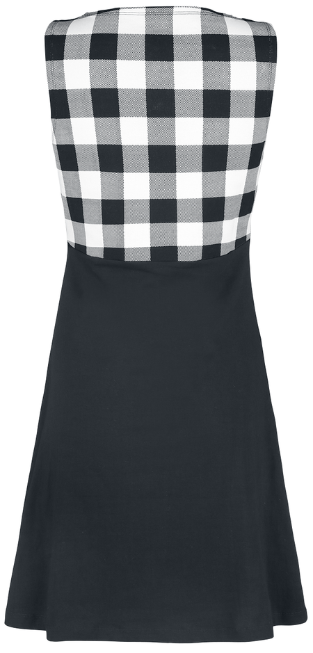 Robe courte Rockabilly de Rock Rebel by EMP - Robe Look Rockabella - S à XXL - pour Femme - noir/blanc - Rock Rebel by EMP - View 2