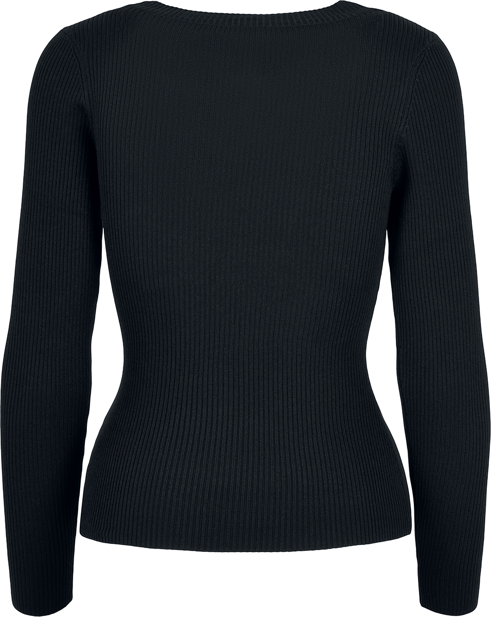 Sweat-shirt  de Urban Classics - Pull Col Large - XS à M - pour Femme - noir - Urban Classics - View 2