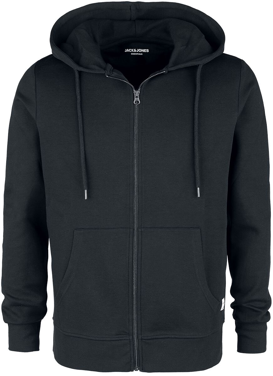 Sweat-shirt zippé à capuche  de Jack & Jones - JJEBASIC - S à XXL - pour Homme - noir - jack & jones