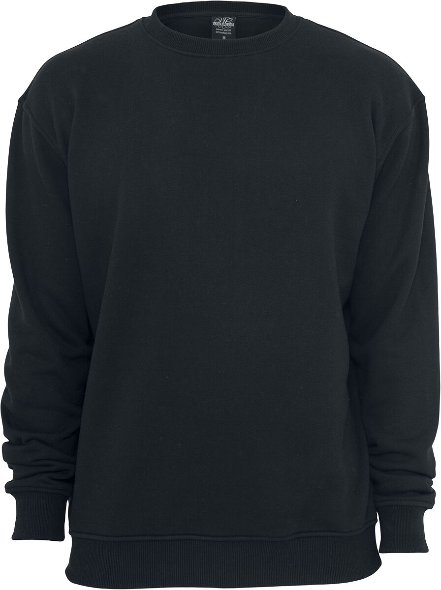 Sweat-shirt  de Urban Classics - Sweat Ras-Du-Cou - L à XXL - pour Homme - noir - Urban Classics