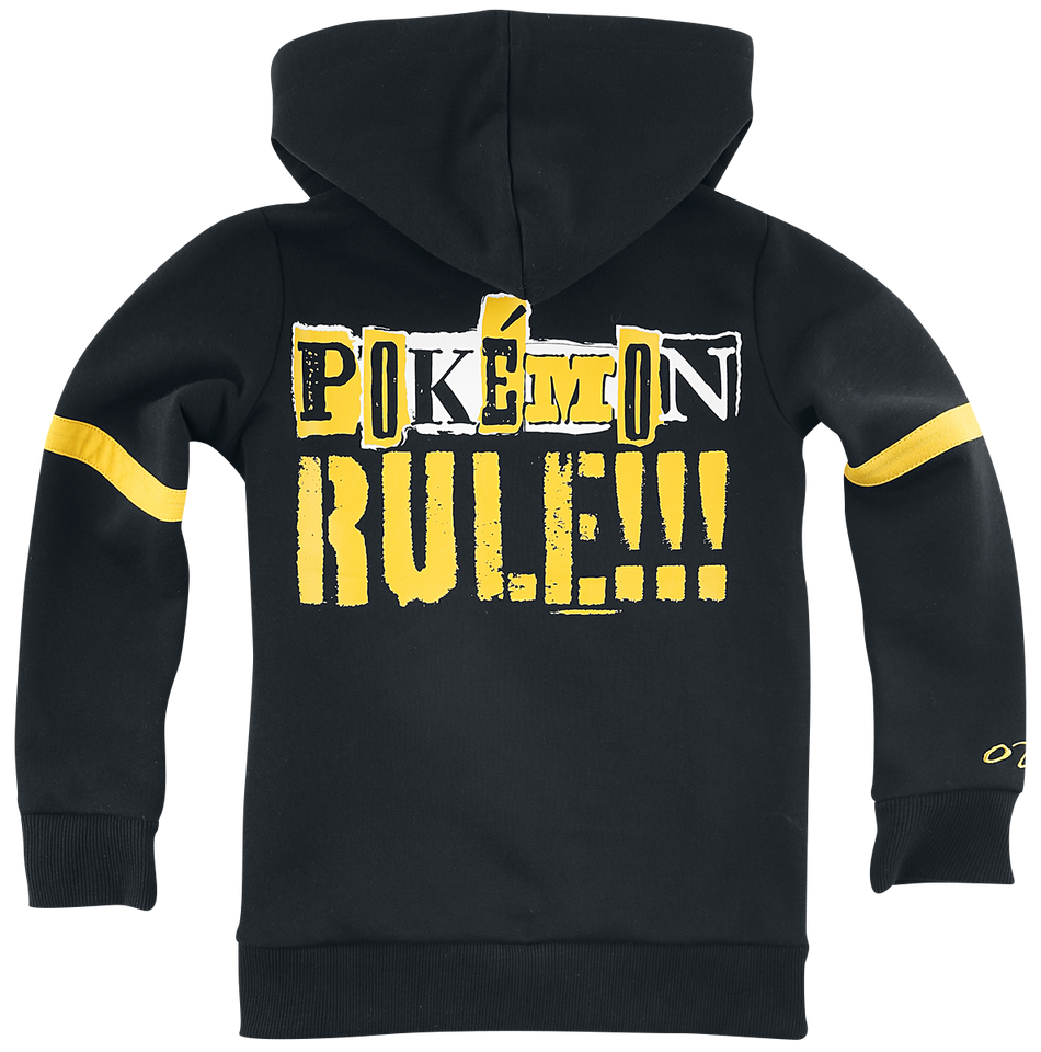 Sweat-Shirt à capuche Gaming de Pokémon - Enfants - Pikachu - Rocks - 110/116 à 158/164 - pour filles & garçonse - noir/jaune - Pokémon - View 2