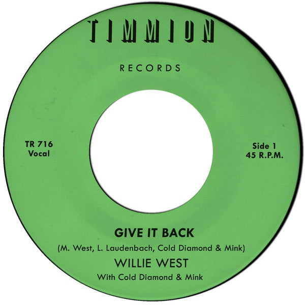 Give It Back + Give It Back (Instrumental) - Front Cover