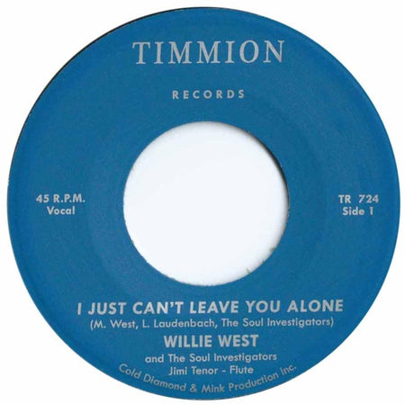 I Just Can'T Leave You Alone + I Just Can'T Leave You Alone (Instrumental) - Front Cover
