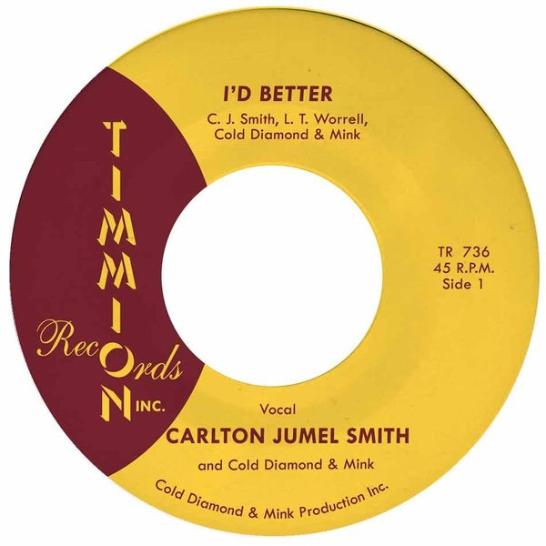 I'D Better + I'D Better (Instrumental) - Front Cover